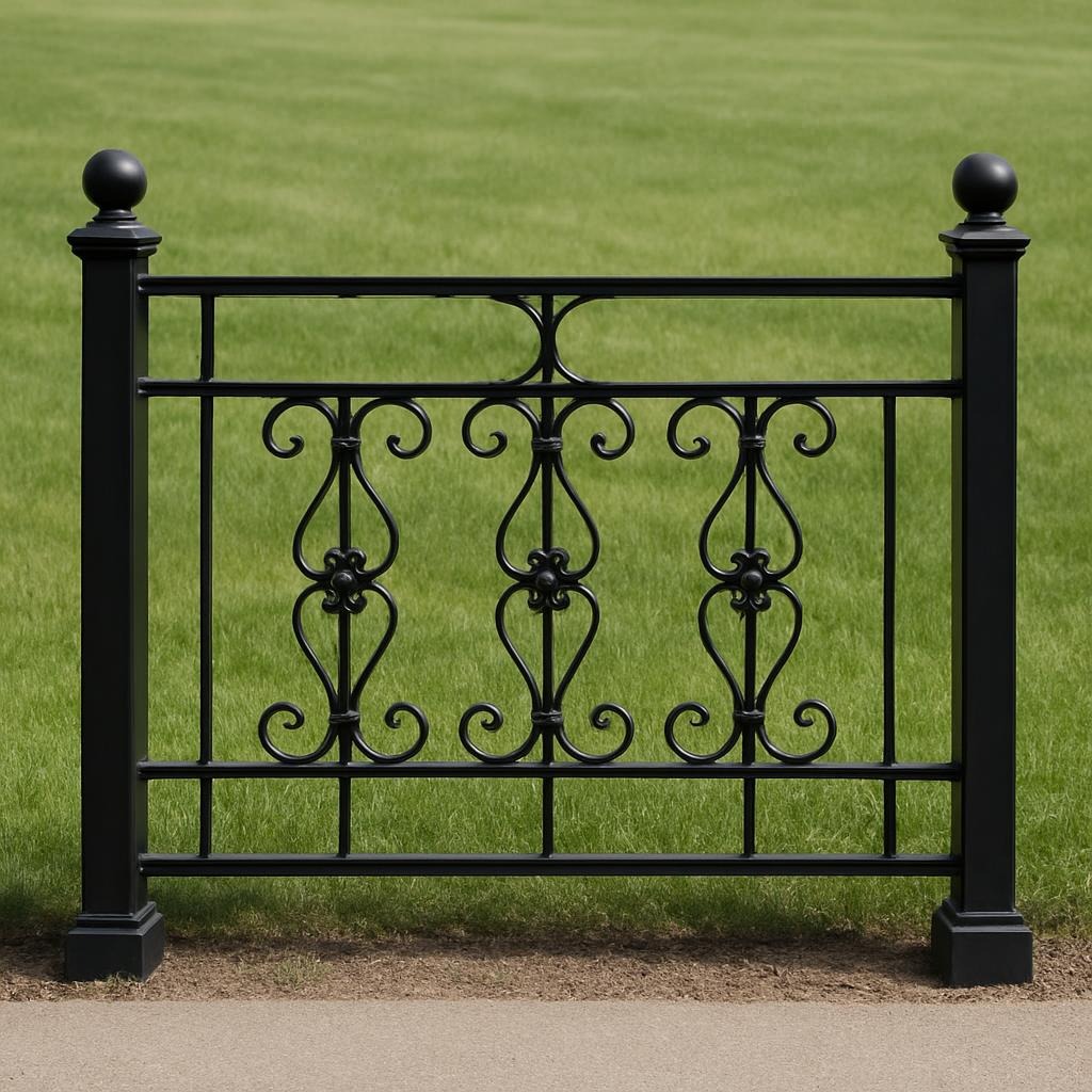Ornamental black fence from Fence Builder Raleigh